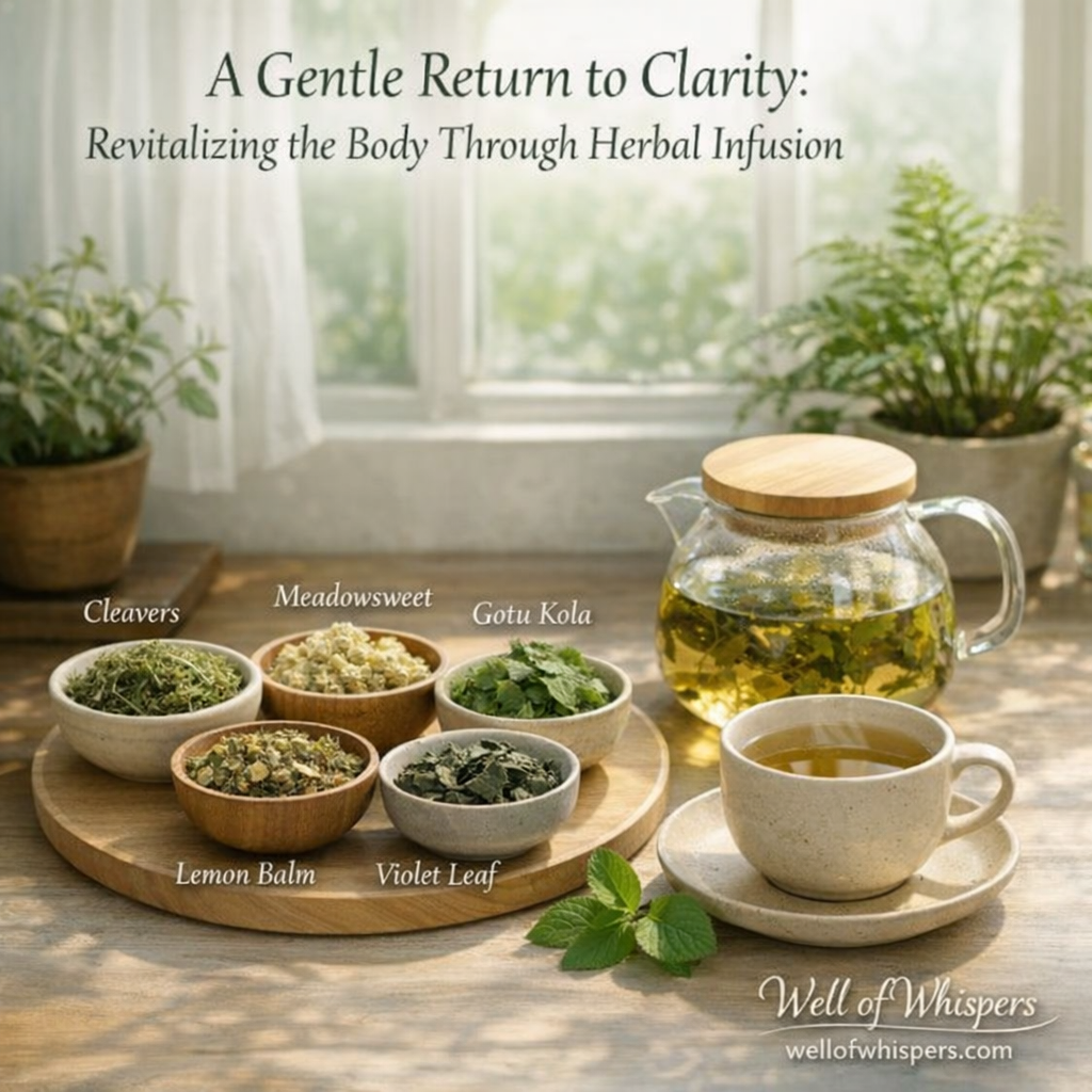 Herbal tea herbs in greenhouse